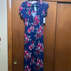 Loveappella torri knit maxi dress size Medium Petite NWT floral Stitchfix